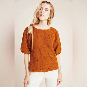 Anthropologie Dolan Norah Floral Lace Blouse